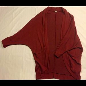 Charlotte Russe XS Burgundy Cardigan *Fits like M